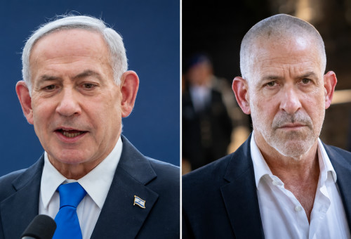 רונן בר, בנימין נתניהו (צילום: חיים גולדברג, פלאש 90)