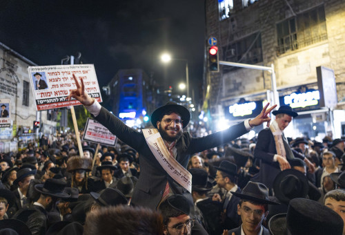 הפגנת העריקים בירושלים (צילום: חיים גולדברג, פלאש 90)