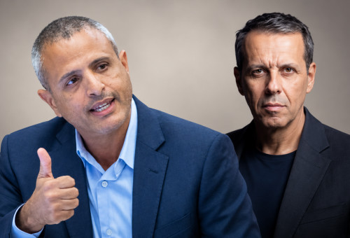 גיא בוסי ורונן צור (צילום: רמי זרנגר,יונתן זינדל פלאש 90,בינה מלאכותית)