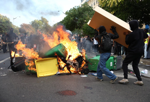 "יום הזעם" בצרפת (צילום: REUTERS)