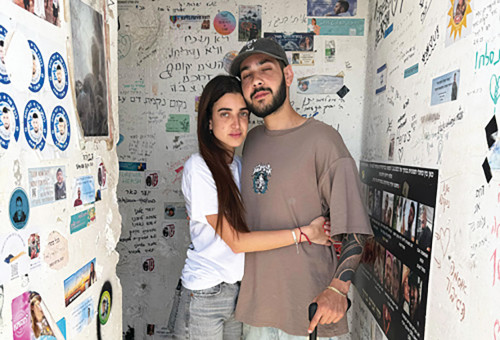 אלי-ה כהן וזיו עבוד במיגונית המוות (צילום: נתן גראוכר)