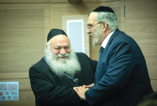 יעקב אשר ויצחק גולדקנופף (צילום: ארכיון יונתן זינדל, פלאש 90)