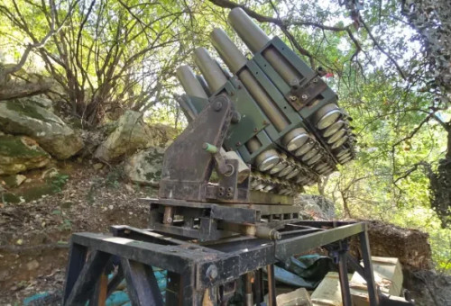 משגר של החיזבאללה בדרום לבנון  (צילום: דובר צהל)