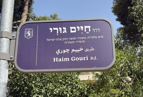 מחווה בירושלים לחיים גורי  (צילום: מחלקת הטקסים - עיריית ירושלים)