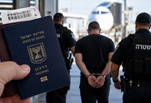 החשוד יצא מהמדינה עם דרכון ביומטרי ונתפס שחזר (צילום: איור: מעריב אונליין)