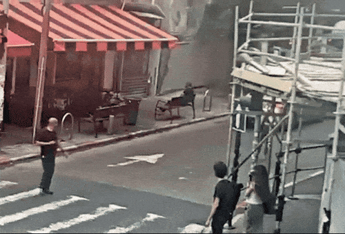 קריסת מבנה בתל אביב (צילום: שימוש לפי סעיף 27א')