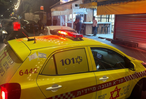 זירת אירוע הרצח באשקלון (צילום: תיעוד מבצעי מד"א)
