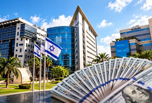 מרכז הייטק, דולרים (צילום: פלאש 90,רויטרס)