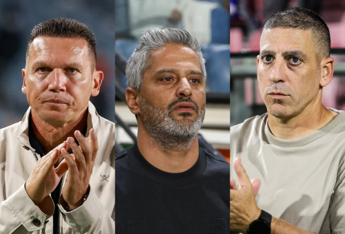 רן קוז'וך, ברק יצחקי וברק בכר (צילום: צלמי ספורט 1)