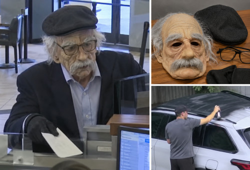 שודד בנק מתחזה (צילום: AI)