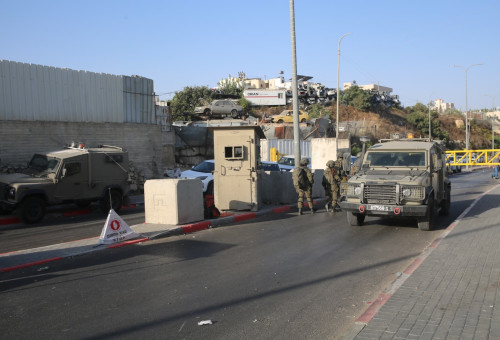 זירת הפיגוע בחטיבת יהודה (צילום: איתן שלם)