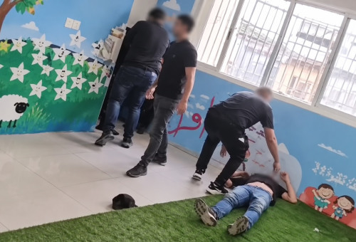הקטטה ברהט ביום הבחירות (צילום: שימוש לפי סעיף 27א')