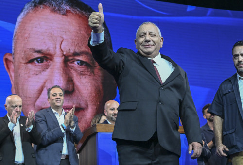 גדי איזנקוט בליל הבחירות (צילום: אבשלום ששוני, פלאש 90)