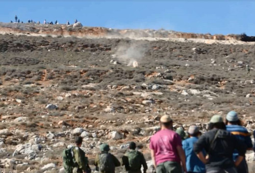 העימותים ליד הכפר קוצרא (צילום: הלל מאיר, סוכנות תצפית)