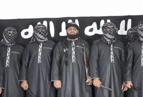 מחבלי דאעש שהוציאו לפועל את הפיגוע בסרי לנקה (צילום: רשתות ערביות)