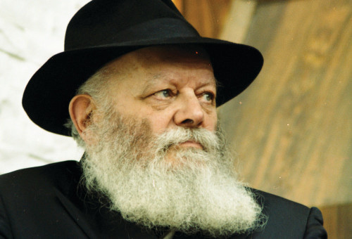 הרבי מלובביץ' (צילום: ישראל זאב גולדשמיד)