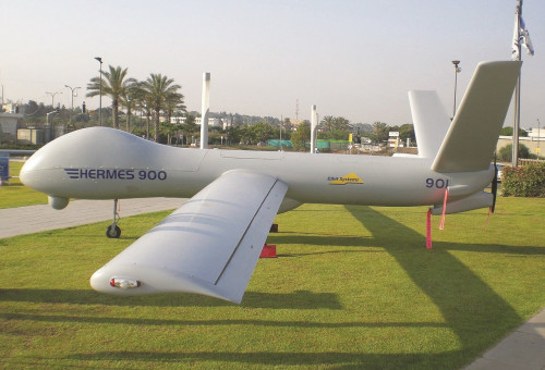 כטב"מ הרמס 900 מתוצרת אלביט (צילום: טל ענבר)