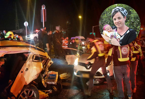 ציפי רימל ובתה נועם רחל (צילום: באדיבות המשפחה,תיעוד מבצעי מד"א)