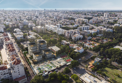 מתחם בני עקיבא של ברדוגו גרופ בכפר סבא (צילום: סטודיו פיבוט)