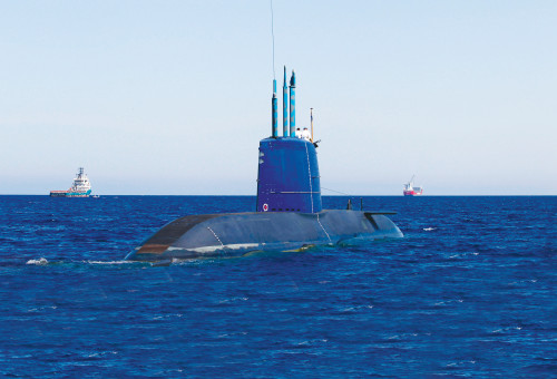 צוללת חיל הים דולפין  (צילום: רויטרס)