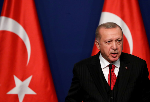 רג'פ טאיפ ארדואן (צילום:  REUTERS/Bernadett Szabo)