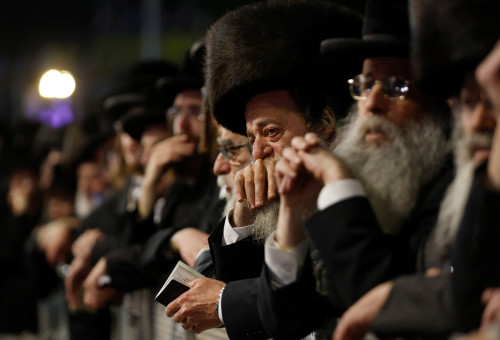 ההילולה בהר מירון (צילום: REUTERS/Amir Cohen)