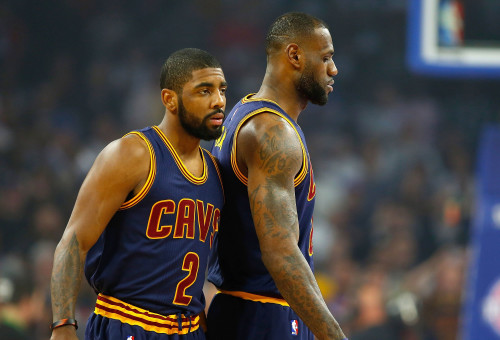 לברון ג'יימס, קיירי אירווינג, קליבלנד קאבלירס (צילום: GettyImages)