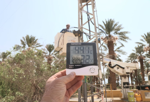 גל חום קיצוני במדבר (צילום: יוסי וייס)