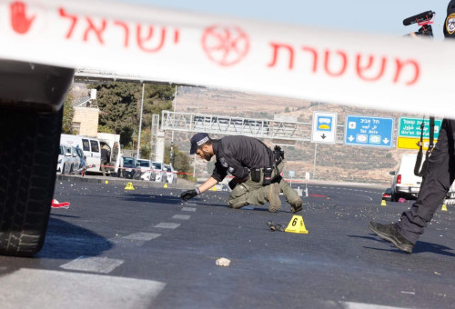 זירת פיגוע בירושלים (צילום: מרק ישראל סלם)