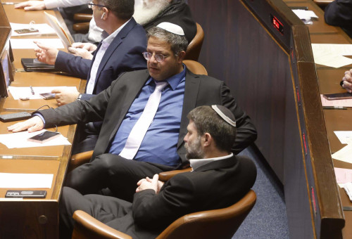 איתמר בן גביר, בצלאל סמוטריץ' (צילום: מרק ישראל סלם)