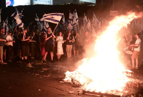המחאה נגד הרפורמה המשפטית  (צילום: אבשלום ששוני)