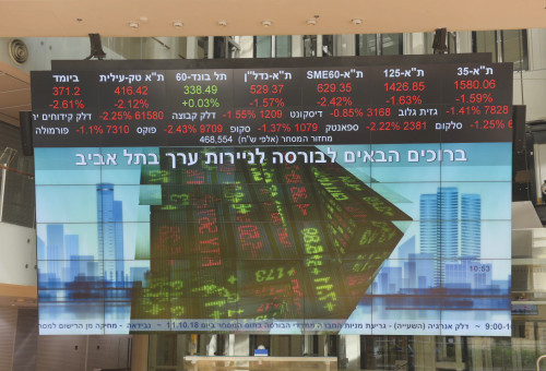 הבורסה לניירות ערך בתל אביב (צילום: אבשלום ששוני)