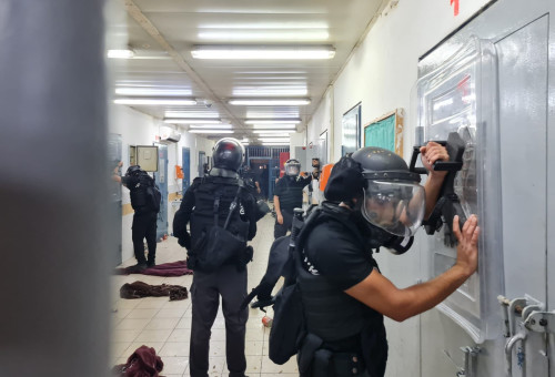 הפרות סדר בבתי הסוהר "רימונים" ו"אשל" (צילום: דוברות שב"ס)