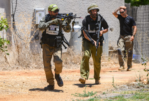 כיתת כוננות רבשצים קיבוץ מלכיה  (צילום: אייל מרגולין, פלאש 90)