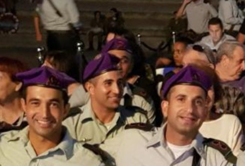 אלוף-משנה לירון בטיטו ואלוף-משנה אסף חממי ז״ל (צילום: דובר צה"ל)