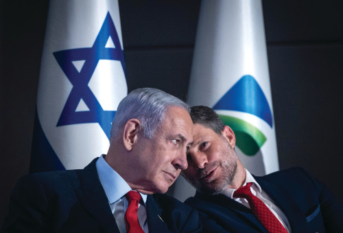 בצלאל סמוטריץ', בנימין נתניהו (צילום: חיים גולדברג, פלאש 90)