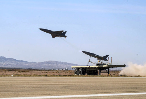 כטב"ם איראני (צילום:  Iranian Army/WANA (West Asia News Agency)/Handout via REUTERS)