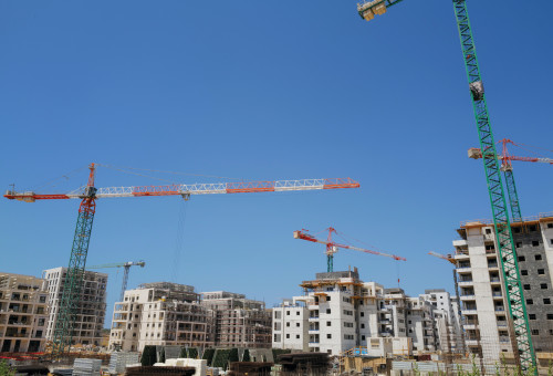 שכונה בבנייה (צילום: מיכאל גלעדי, פלאש 90)