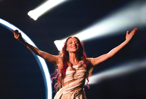 עדן גולן בגמר האירוויזיון (צילום: רויטרס)