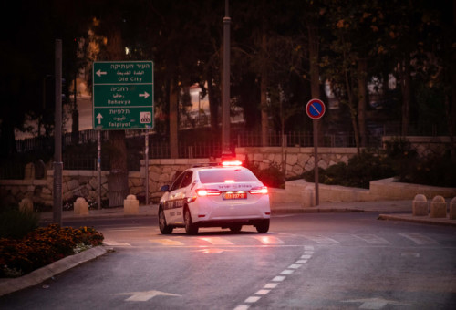 ניידת משטרה (צילום: יונתן זינדל, פלאש 90)