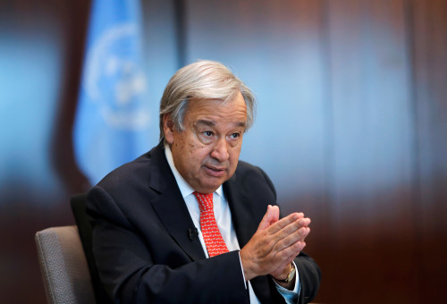 אנטוניו גוטרש (צילום:  REUTERS/Andrew Kelly)