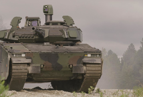 מערכת הגנה אקטיבית מסוג "חץ דורבן" של אלביט (צילום: BAE Systems Hagglunds)