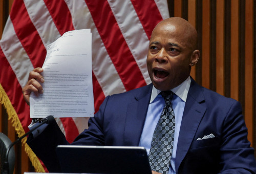 ראש עיריית ניו יורק, אריק אדמס (צילום: REUTERS/Mike Segar/File Photo)