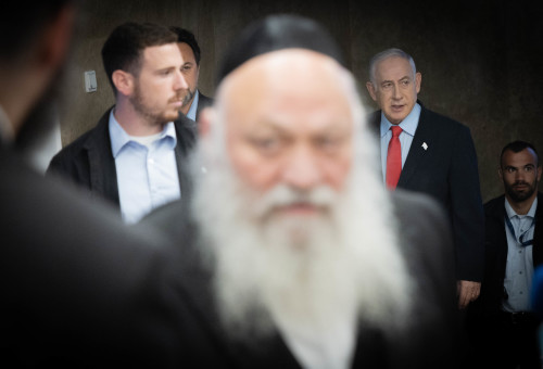 יצחק גולדקנופף, בנימין נתניהו (צילום: חיים גולדברג, פלאש 90)