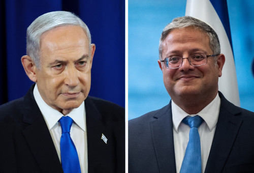 איתמר בן גביר, בנימין נתניהו (צילום: יונתן זינדל, פלאש 90,REUTERS/Nir Elias)