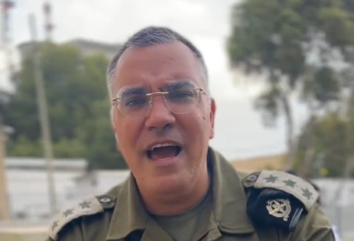 אביחי אדרעי (צילום: דובר צה"ל בערבית)