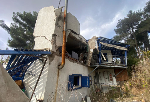 ההרס בקריית שמונה ביום שאחרי הפסקת האש (צילום: אבשלום ששוני)