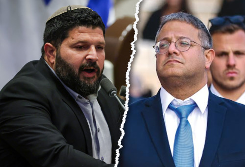 אלמוג כהן, בן גביר (צילום: נועם מושקוביץ, דוברות הכנסת,אוליביה פיטוסי, פלאש 90)