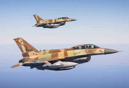 מטוסי חיל האוויר בשמי המזרח התיכון (צילום: דובר צה"ל)