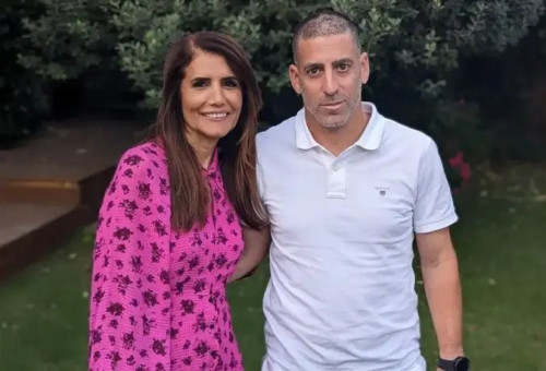 אלונה ברקת עם רן קוז'וך (צילום: יח"צ - חד פעמי, הפועל באר שבע)